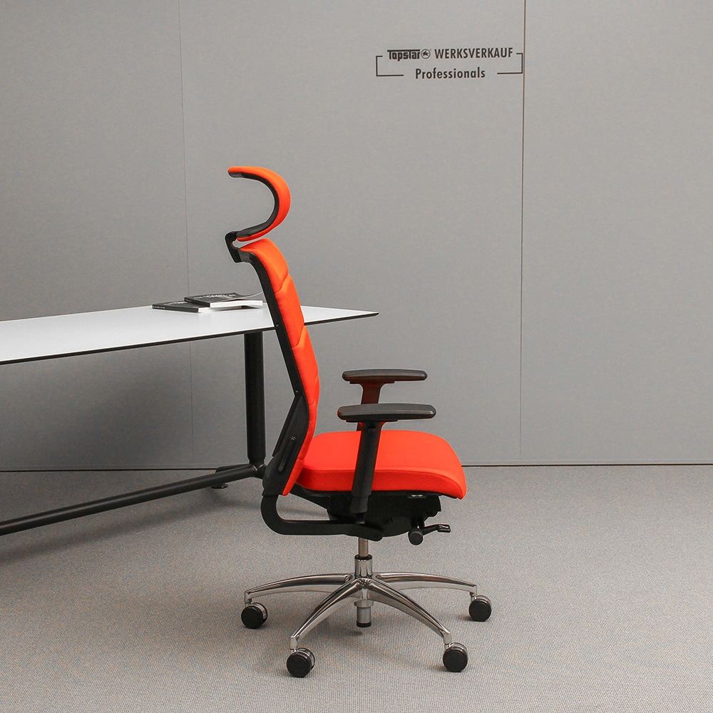 Wagner Ergo Medic 100-4 mit Armlehnen TW2 poliert/orange Wagner Ergo Medic 100-4 mit Armlehnen TW2 poliert/orange