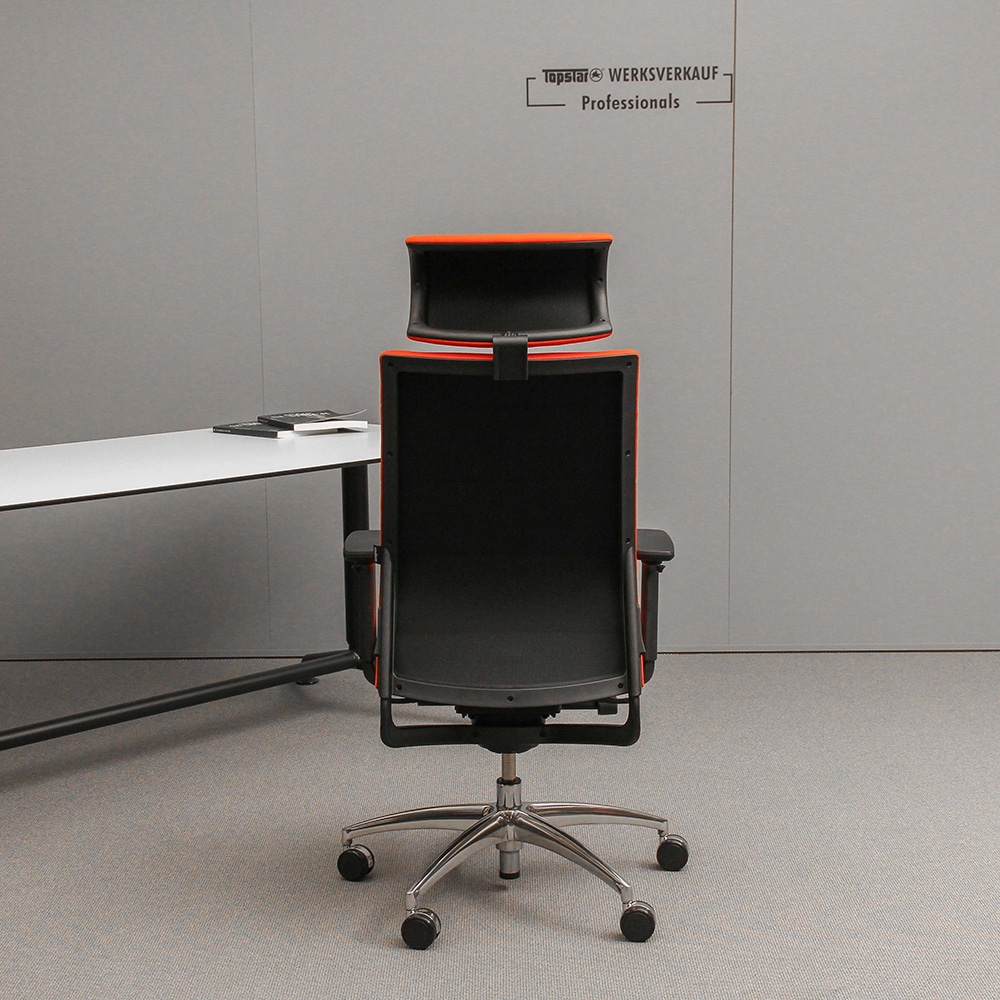 Wagner Ergo Medic 100-4 mit Armlehnen TW2 poliert/orange Wagner Ergo Medic 100-4 mit Armlehnen TW2 poliert/orange