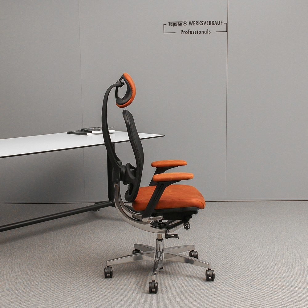 Wagner Alu Medic 10 Lim. Somo mit Armlehnen poliert/Echtleder cognac Vintage Wagner Alu Medic 10 Lim. Somo mit Armlehnen poliert/Echtleder cognac Vintage